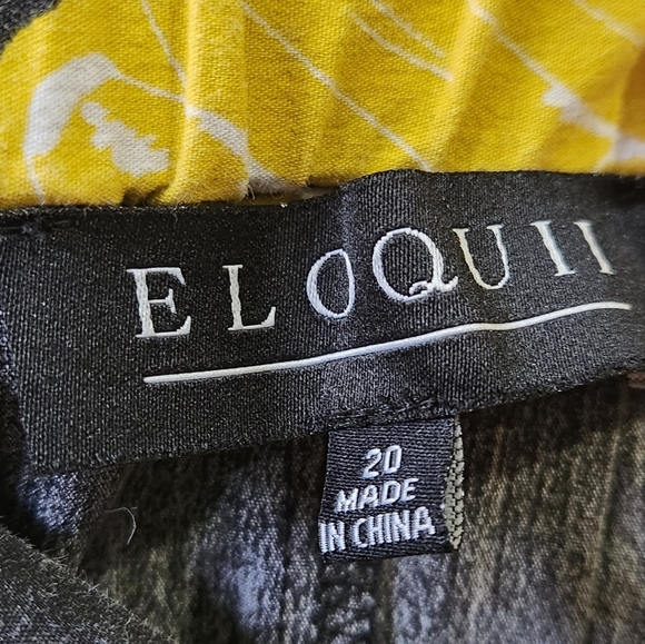 Eloquii a-line charcoal black fruit skirt women's size 20 - Picture 8 of 11